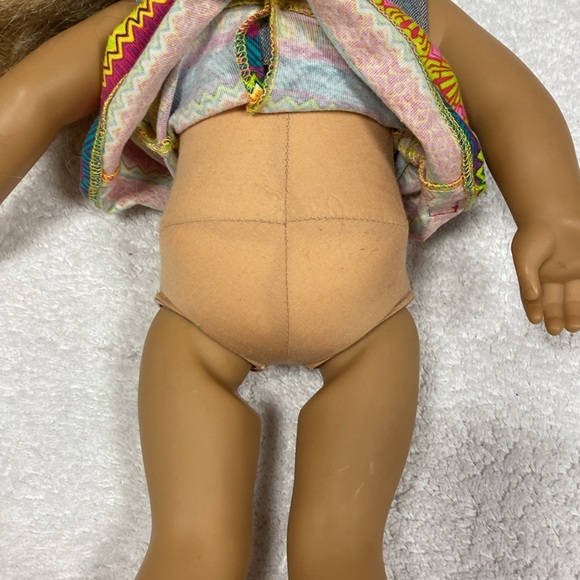 American Girl Doll 18" Tenney Grant Meet Blond Curly Hair Brown Eyes Freckles - Picture 6 of 7